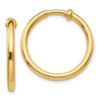 14k Non-Pierced Hoops Earrings-XY417