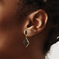 14k Onyx Dangle Earrings-XY812