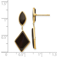 14k Onyx Dangle Earrings-XY812