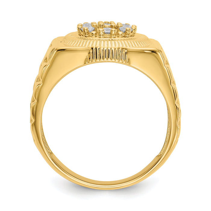 14k AA Diamond men's ring-Y1517AA