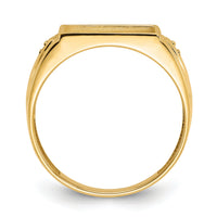 14k Men's ring mounting-Y1542
