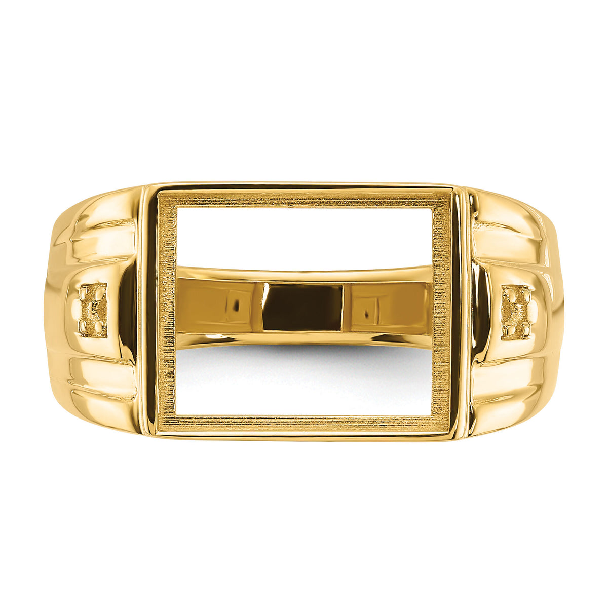 14k Men's ring mounting-Y1542