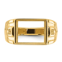 14k Men's ring mounting-Y1542