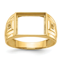 14k Men's ring mounting-Y1542