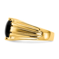 14k AAA Diamond men's ring-Y1548AAA