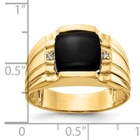 14k AAA Diamond men's ring-Y1548AAA