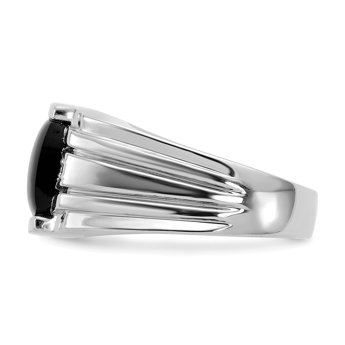 14k White Gold AA Diamond men's ring-Y1549AA
