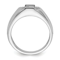 14k White Gold Men's ring mounting-Y1562