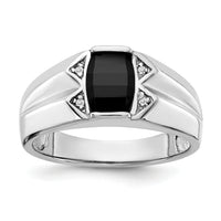 14k White Gold AA Diamond Men's Ring-Y1562AA