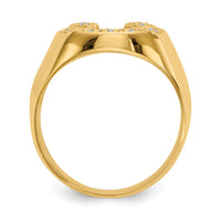 14k A Diamond men's ring-Y1566A