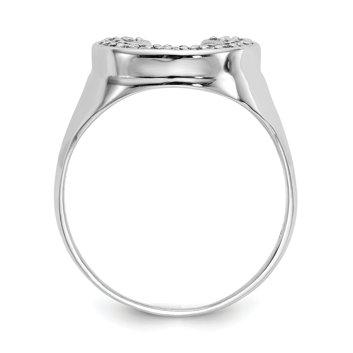 14k White Gold AA Diamond men's ring-Y1568AA