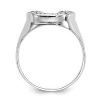 14k White Gold AA Diamond men's ring-Y1568AA