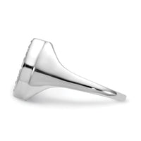 14k White Gold AA Diamond men's ring-Y1568AA