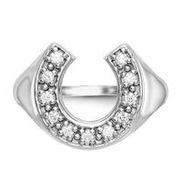14k White Gold AA Diamond men's ring-Y1568AA