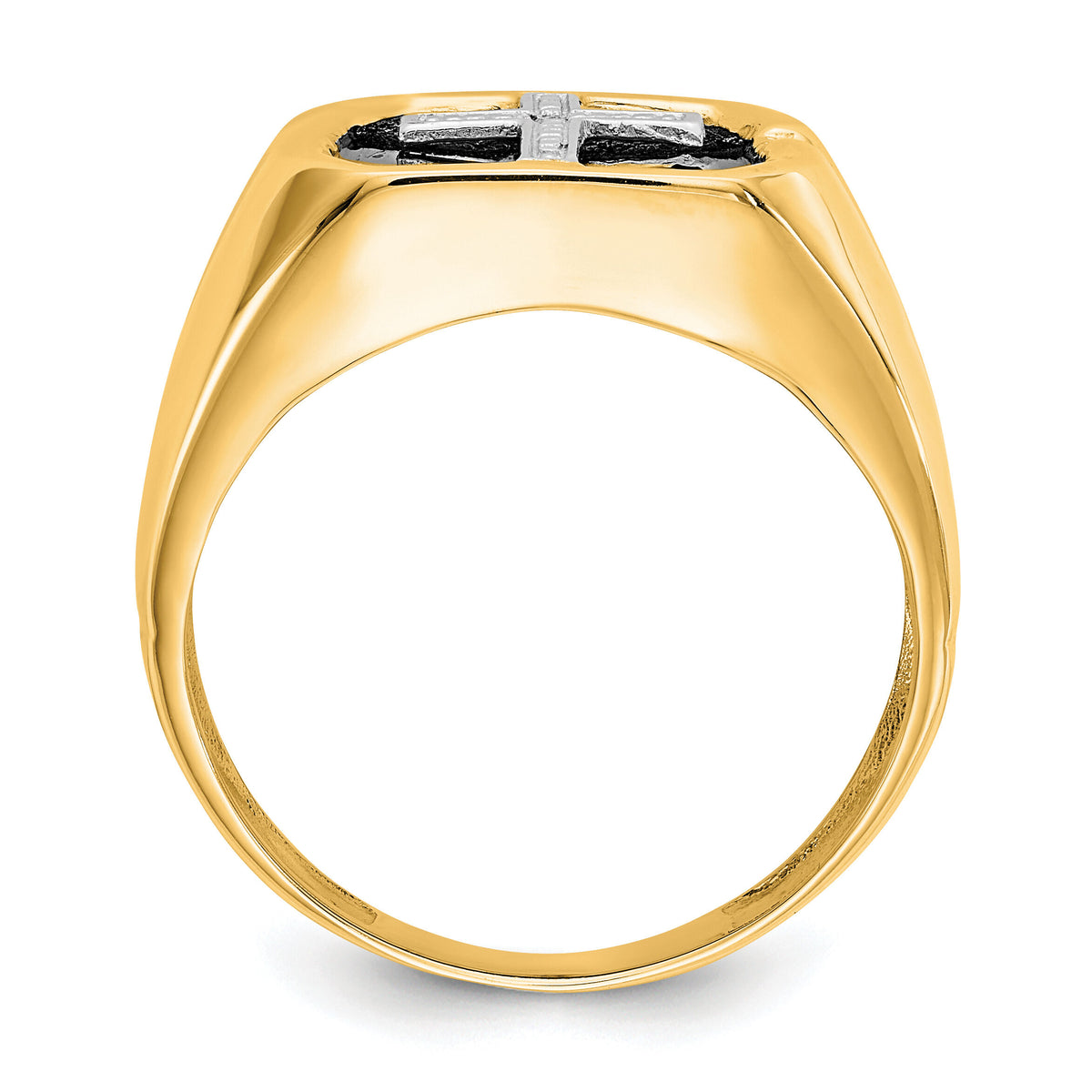 14k A Diamond men's ring-Y1572A