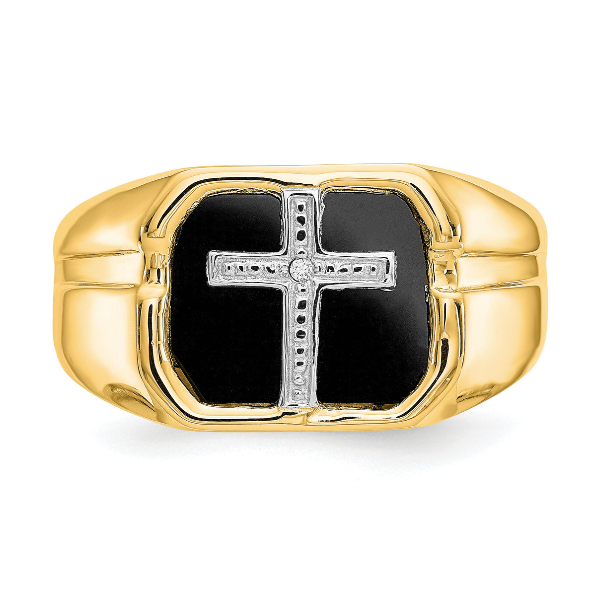 14k A Diamond men's ring-Y1572A