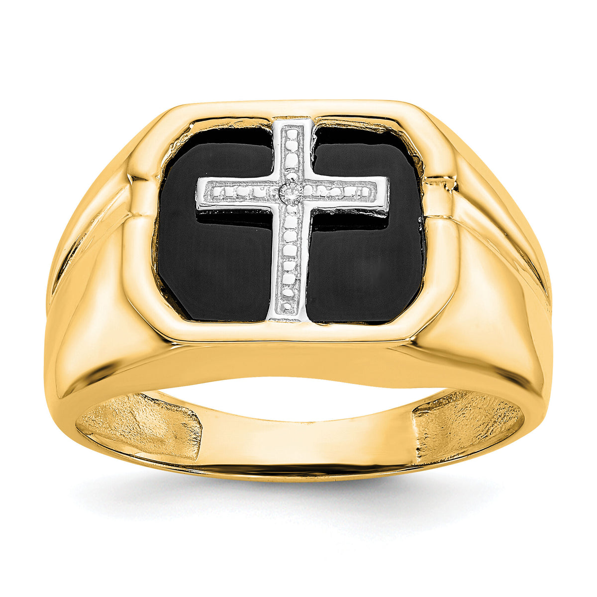 14k A Diamond men's ring-Y1572A