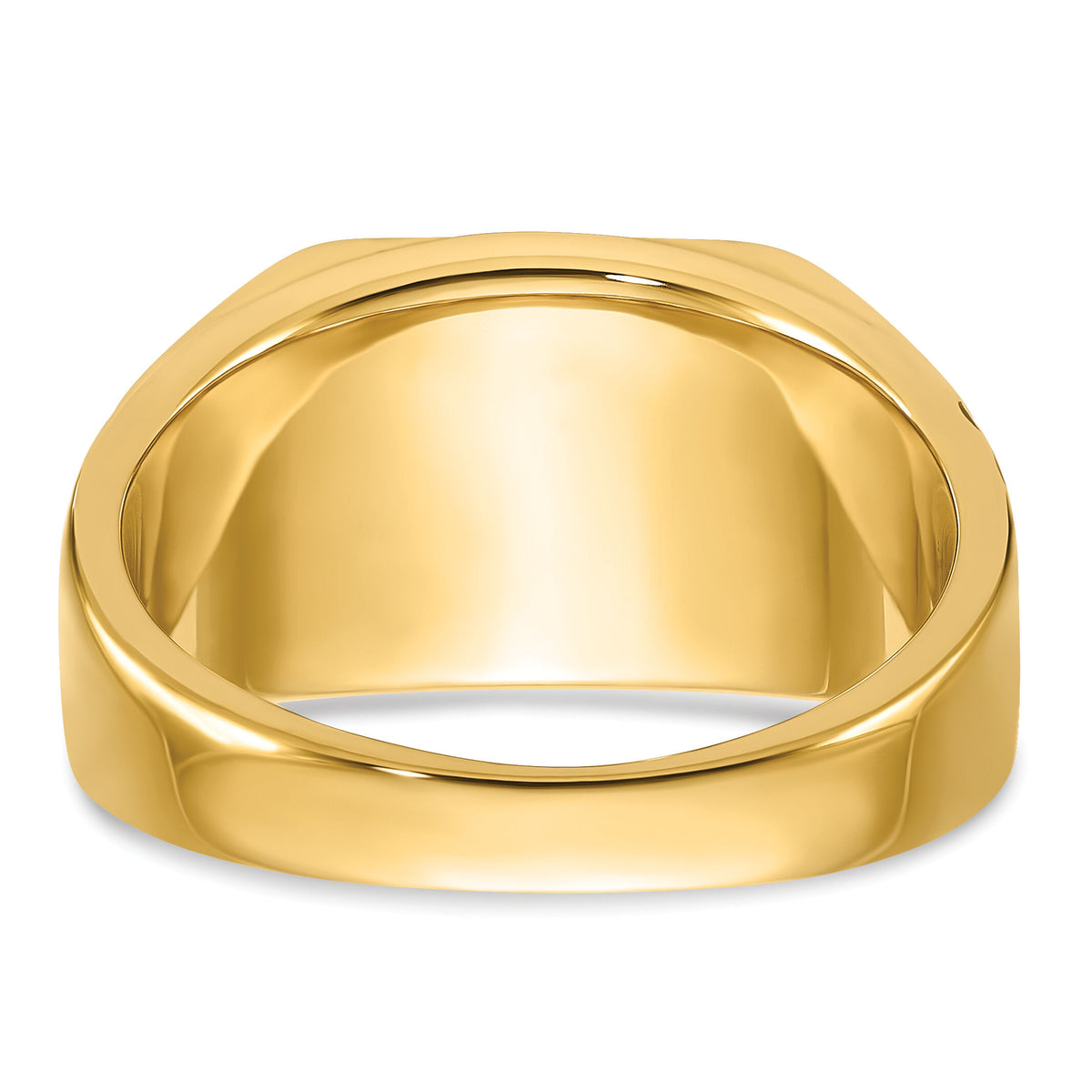 14k Men's Textured w/ Black Enamel & Onyx Masonic Ring-Y1595M