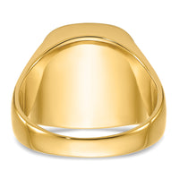 14k Men's Polished & Textured w/ Black Enamel & Onyx Masonic Ring-Y1596M