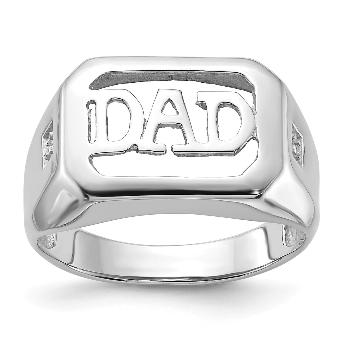 14k White Gold Men's ring mounting-Y1602