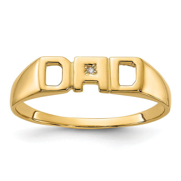 14k AA Diamond men's ring-Y1612AA