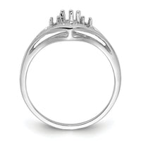 14k White Gold .14ct. Diamond Ring Mounting-Y1632