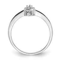 14k White Gold Ring Mounting-Y1658