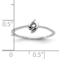 14k White Gold Ring Mounting-Y1658