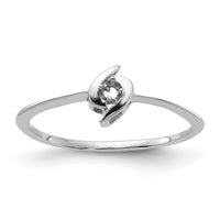 14k White Gold Ring Mounting-Y1658
