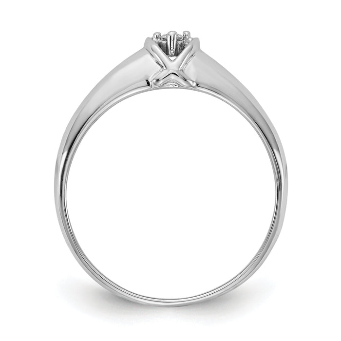 14k White Gold AA Diamond ring-Y1686AA