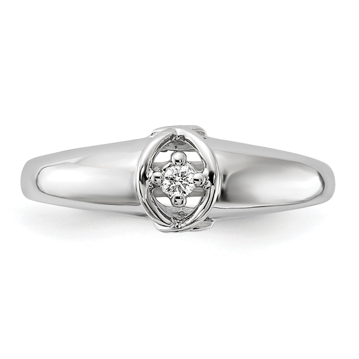 14k White Gold AA Diamond ring-Y1686AA