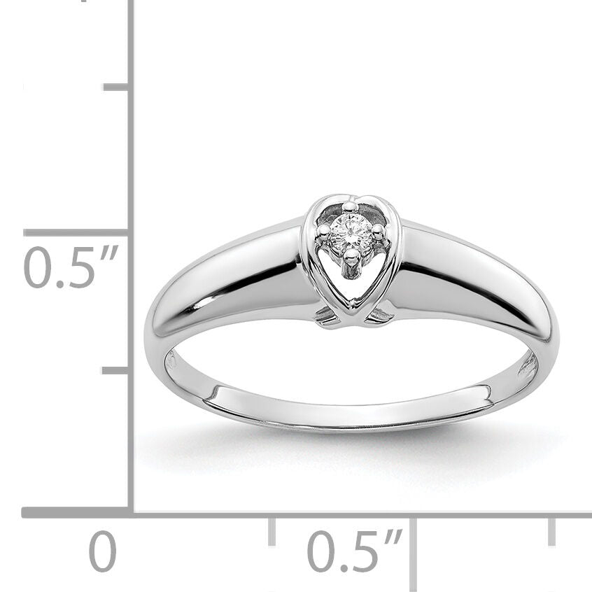 14k White Gold AA Diamond ring-Y1686AA