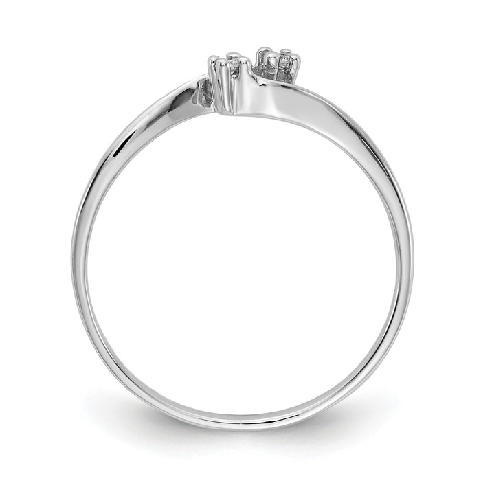 14k White Gold AA Diamond ring-Y1705AA
