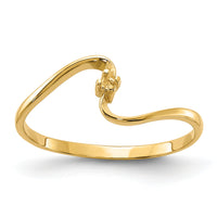 14k Polished .01ct. Diamond Ring Mounting-Y1716