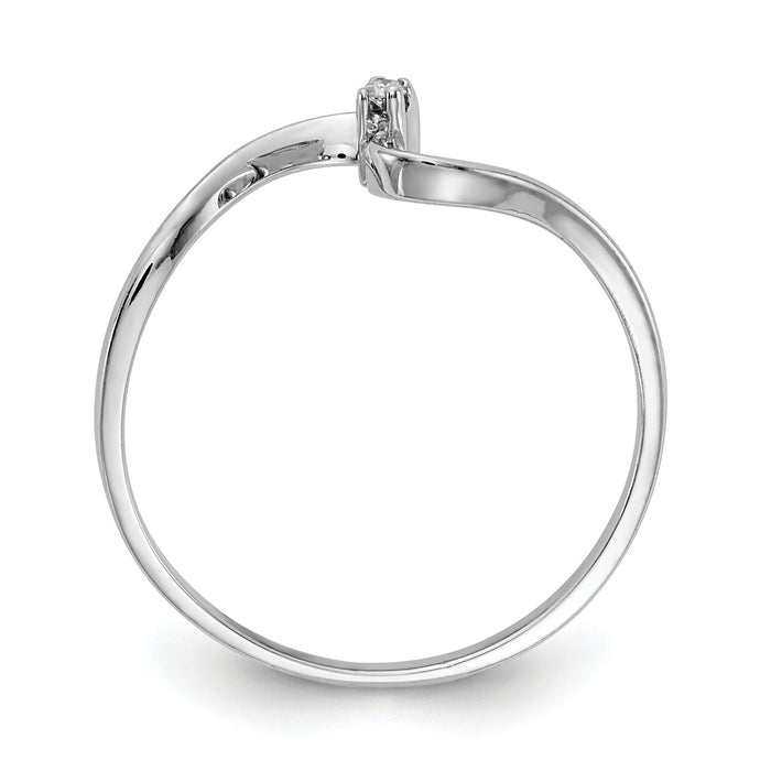 14k White Gold AA Diamond ring-Y1717AA