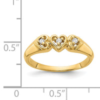 14k AA Diamond heart ring-Y1738AA