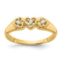 14k AA Diamond heart ring-Y1738AA