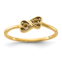 14k Polished .05ct. Diamond Heart Ring Mounting-Y1792