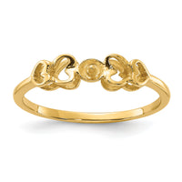 14k Polished Pearl Ring Mounting-Y1869