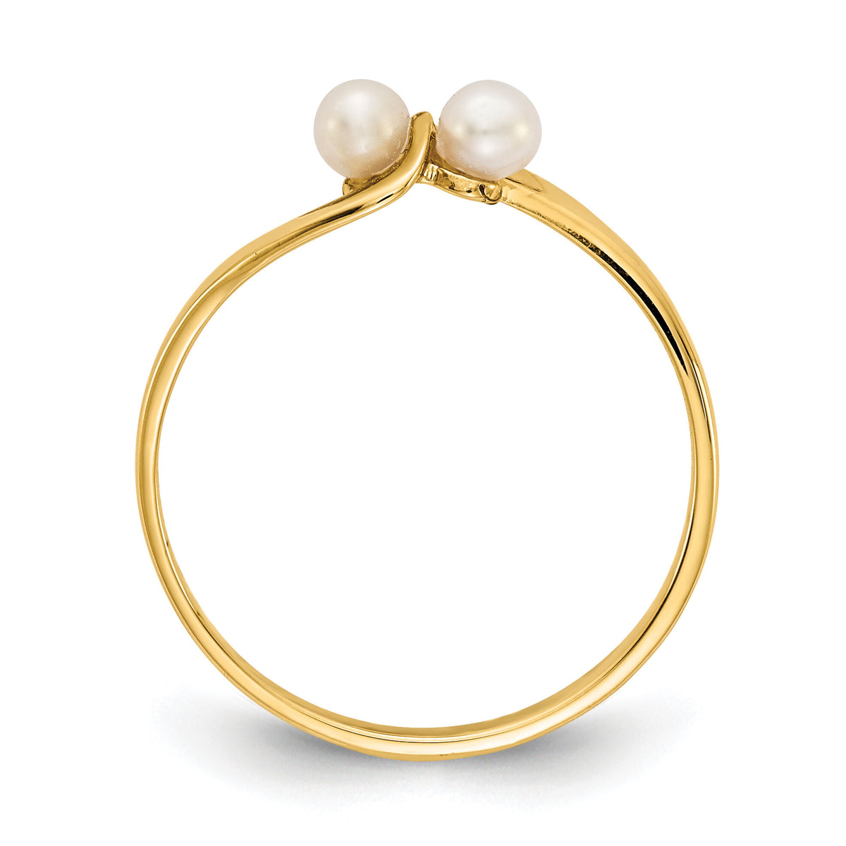 14k 3mm FW Cultured Pearl ring-Y1873PL
