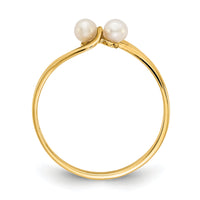 14k 3mm FW Cultured Pearl ring-Y1873PL