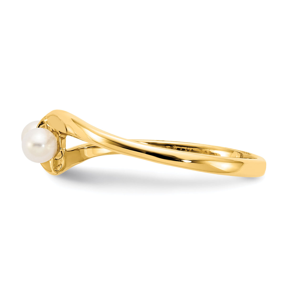 14k 3mm FW Cultured Pearl ring-Y1873PL