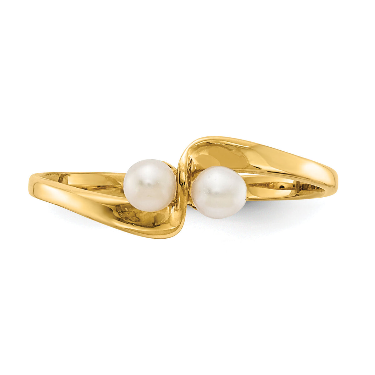 14k 3mm FW Cultured Pearl ring-Y1873PL