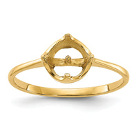 14k Polished Pearl Ring Mounting-Y1926