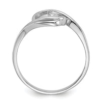 14k White Gold Polished Pearl Ring Mounting-Y1967
