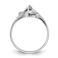 14k White Gold Polished Pearl Ring Mounting-Y2007