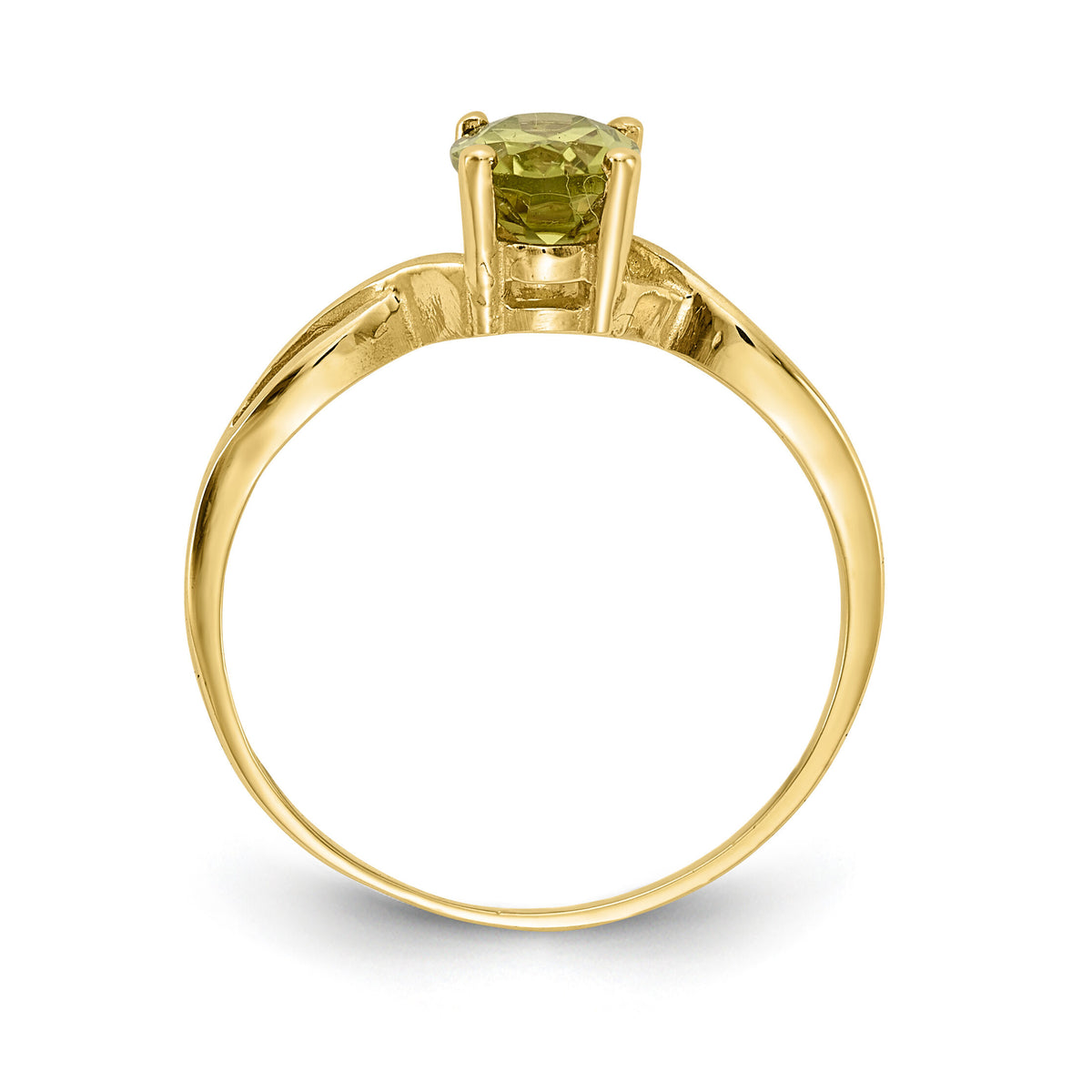14k Peridot ring-Y2197PE