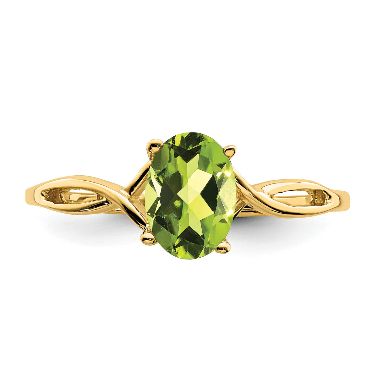 14k Peridot ring-Y2197PE