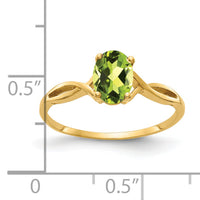 14k Peridot ring-Y2197PE