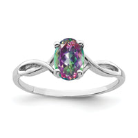 14k White Gold ring-Y2198FT